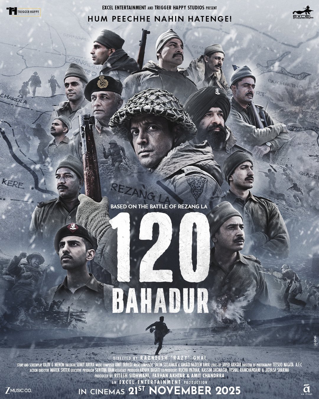 120 Bahadur Movie Poster