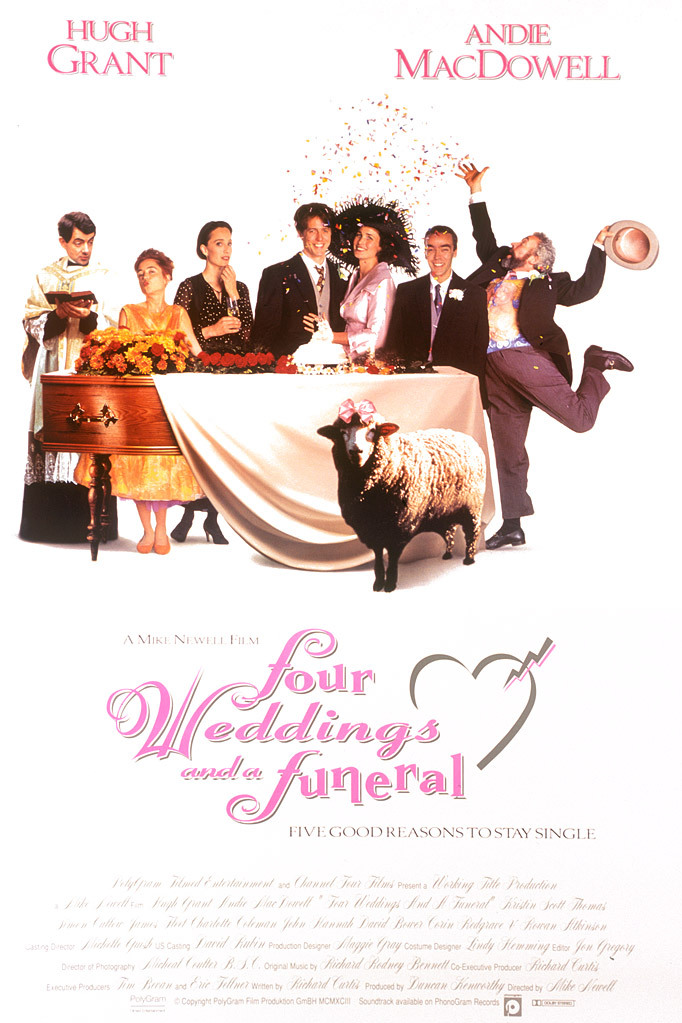 Four Weddings and a Funeral Movie Poster