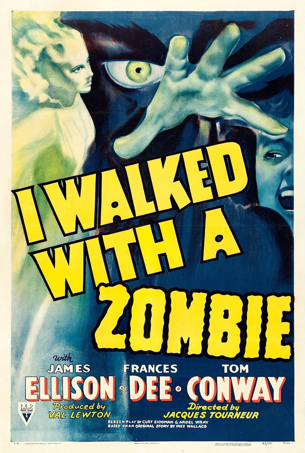 I Walked with a Zombie Movie Poster