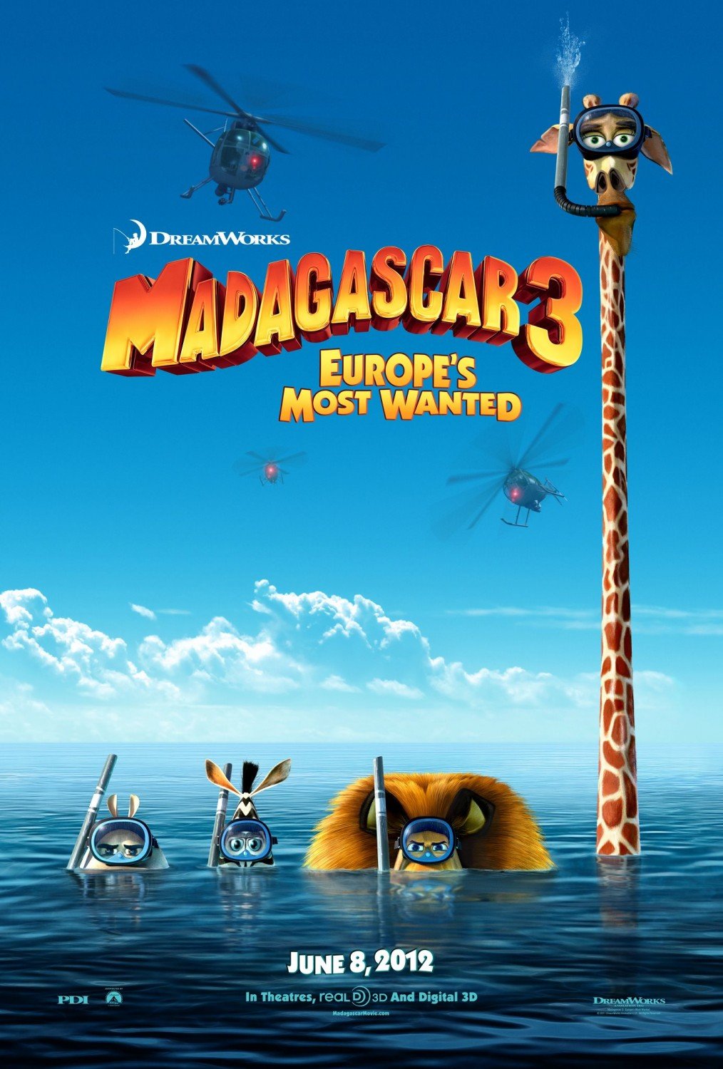 Madagascar 3: Europe's Most Wanted Movie Poster