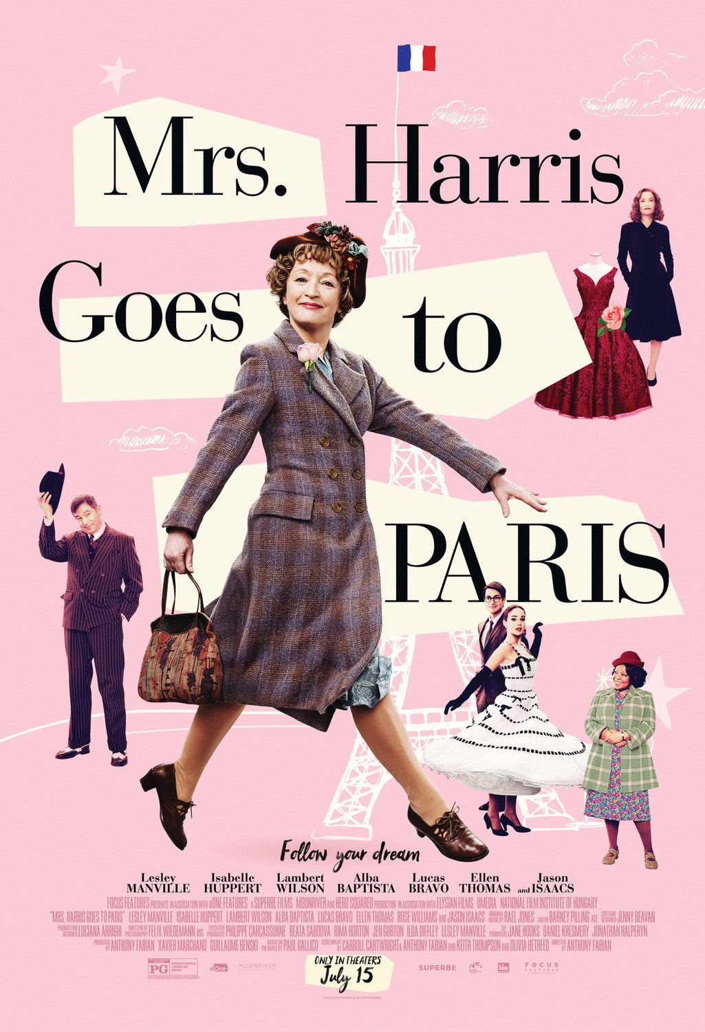 Mrs Harris Goes to Paris Movie Poster