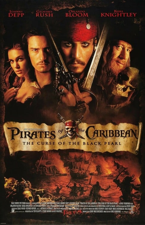 Pirates of the Caribbean: Curse of Black Pearl Movie Poster