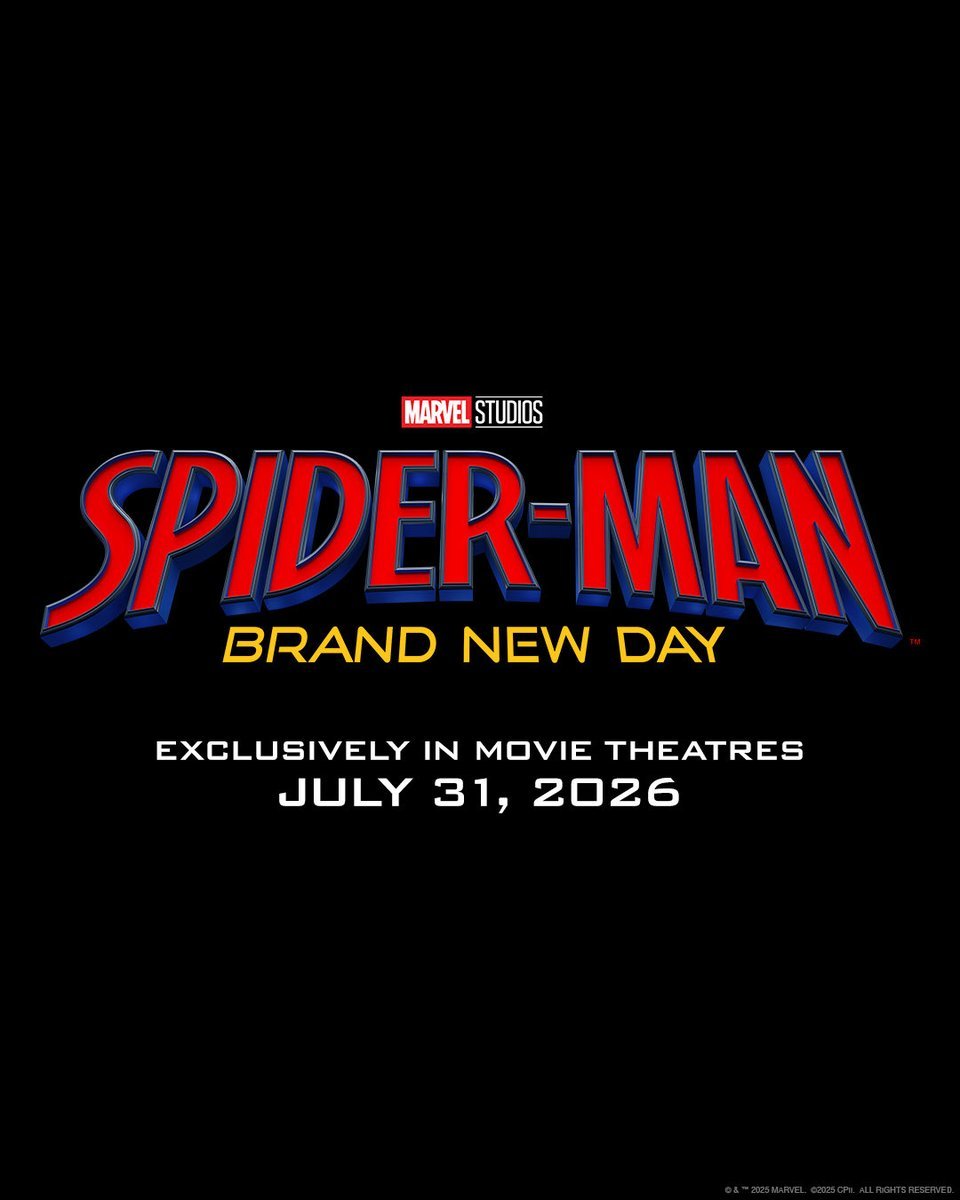 Spider-Man: Brand New Day Movie Poster