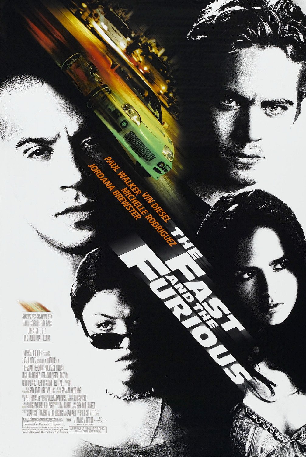 The Fast and the Furious Movie Poster